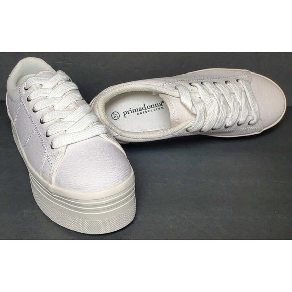 PRIMADONNA COLLECTION SNEAKERS WOMEN'S EURO SIZE 37 NEW IN BOX WHITE 13530 CAN - Picture 9 of 12
